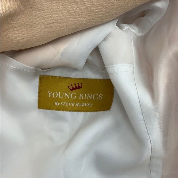 YOUNG KINGS by Steve Harvey Boys 18 creme blazer - Picture 5 of 7